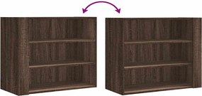 vidaXL Ντουλάπι Τοίχου Καφέ Δρυς 75x35x60 εκ. Επεξεργασμένο Ξύλο