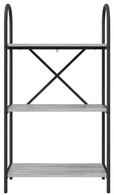 vidaXL Ράφι Βιβλίων Γκρι sonoma 60 x 30 x 109 εκ Επεξεργασμένο ξύλο