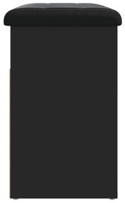 Παπουτσοθήκη Μαύρη 62 x 32 x 50 εκ. από Επεξεργασμένο Ξύλο - Μαύρο
