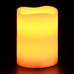vidaXL Κεριά LED Χωρίς Φλόγα 24 τεμ Θερμό Λευκό Φως & Τηλεχειριστήριο