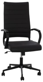 OFFICE CHAIR SUPERIOR  BLACK PU 62x71,5x113 cm.