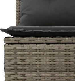 vidaXL Patio Sofa Set 10-θέσια Grey and Dark Grey