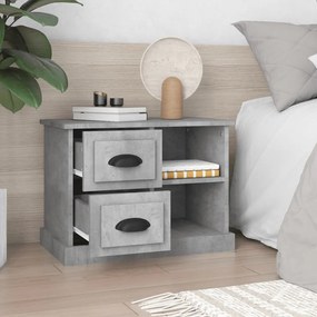 vidaXL Κομοδίνο Γκρι Σκυροδέματος 60 x 35,5 x 45 εκ.
