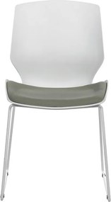Καρέκλα γραφείου επισκέπτη Genuine PP λευκό-γκρι 47x52x85 εκ.