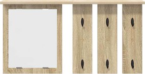 vidaXL Τοίχου Κρεμάστρα Sonoma Δρυς 85 x 10 x 45 εκ.