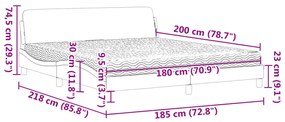 ΚΡΕΒΑΤΙ ΣΚΟΥΡΟ ΚΑΦΕ 180X200 ΕΚ ΥΦΑΣΜΑΤΙΝΟ 3208447