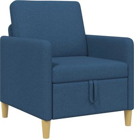 vidaXL Καναπές με Αποθήκευση Μπλε 72 x 78 x 87 εκ. Πολυεστέρας