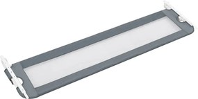 vidaXL Μπάρα Κρεβατιού Προστατευτική Γκρι 180 x 42 εκ. από Πολυεστέρα