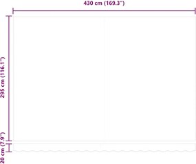 vidaXL Σκηνίτσα Αναδιπλούμενη Πολύχρωμο 450 x 300 εκ