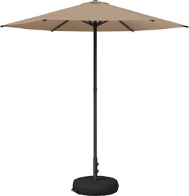 vidaXL Ομπρέλα Κήπου με Βάση 230 x 230 εκ Πολυεστέρας Ορθογώνιος Taupe