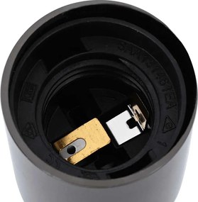 vidaXL Λαμπτήρες 2 τεμάχια γυαλιστερό μαύρο E27