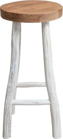 vidaXL Σκαμπό Μπαρ από Μασίφ Ξύλο Teak
