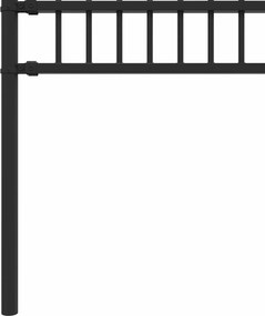 vidaXL Φράχτης Σπάικ Ρινγκ Μαύρο 200 x 130 εκ