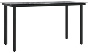 vidaXL Σετ Τραπεζαρίας Κήπου 7 τεμ. Συνθ. Ρατάν / Ατσάλι με Μαξιλάρια