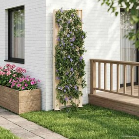 vidaXL Πλέγμα με Ακίδα Λευκό 43 x 6 x 165 εκ. PP