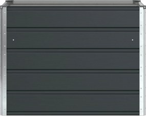 vidaXL Γλάστρα Ανθρακί 100 x 50 x 75 cm Επικαλυμμένος Χάλυβας