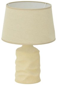 Επιτραπέζιο φωτιστικό Wabbi Inart Ε27 κεραμικό σε μπεζ απόχρωση Φ28x41εκ