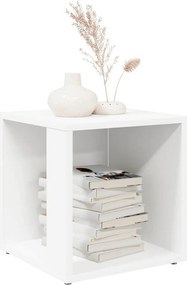 vidaXL Τραπέζι Βοηθητικό Λευκό 33 x 33 x 34,5 εκ. από Επεξ. Ξύλο