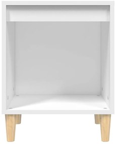 vidaXL Κομοδίνο Λευκό 40 x 35 x 50 εκ. από Επεξεργασμένο Ξύλο