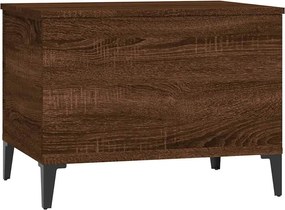 vidaXL Τραπεζάκι Σαλονιού Καφέ Δρυς 60x44,5x45 εκ. Επεξεργασμένο Ξύλο