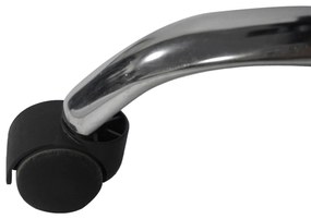 ΚΑΡΕΚΛΑ ΓΡΑΦΕΙΟΥ OCTAVIUS HM1202 ΜΑΥΡΟ PVC &amp; NYLON-ΜΕΤΑΛ.ΧΡΩΜΙΟ ΒΑΣΗ 63x73x129Υεκ