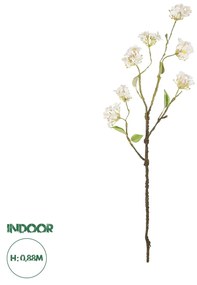 GloboStar® Artificial Garden WHITE CHERRY BLOSSOM BRANCH 21320 Τεχνητό Διακοσμητικό Λευκό Κλαδί Κερασίας Y88cm