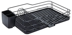 Estia 01-9618 Στεγνωτήρας Νεροχύτη Μεταλλικός 30.7x43.3x10.5cm, Μαύρο