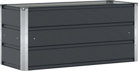 vidaXL Γλάστρα Ανθρακί 100 x 40 x 45 cm Ατσάλι