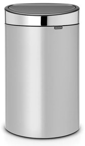 Brabantia 650528 Κάδος Απορριμμάτων Touch Bin New 40L, Metallic Grey