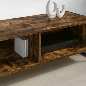 vidaXL Ντουλάπι TV Καπνιστό Δρύς 100 x 36.5 x 30.5 εκ