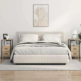 vidaXL Κομοδίνο Sonoma Δρυς 30 x 48 x 61 εκ Επεξεργασμένο ξύλο