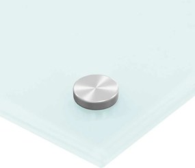 vidaXL Πλάτη Κουζίνας Λευκή 90 x 60 εκ. από Ψημένο Γυαλί