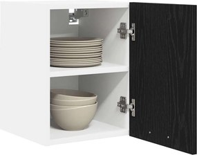 vidaXL Κρεμαστό ντουλάπι 2 pcs Μαύρος Δρυς και Λευκό 30 x 31 x 40 εκ.
