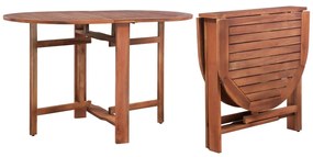 vidaXL Τραπέζι Κήπου 120 x 70 x 74 εκ. από Μασίφ Ξύλο Ακακίας