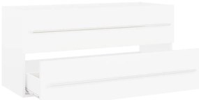 vidaXL Ντουλάπι Νιπτήρα Λευκό 100 x 38,5 x 48 εκ. από Επεξ. Ξύλο