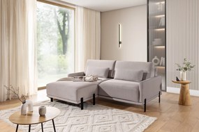 Σετ Καναπες και Πουφ Melia / Μπεζ/ 213x85x171 BOG20764