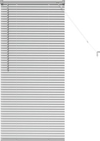 vidaXL Βενετσιάνικες Ρόδες Ασημί 130 x 65 εκ Αλουμίνιο