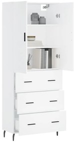 vidaXL Ντουλάπι Λευκό 69,5x34x180 εκ. από Επεξεργασμένο Ξύλο