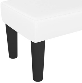 vidaXL Πάγκος Λευκός 100x30x30 εκ. από Συνθετικό Δέρμα