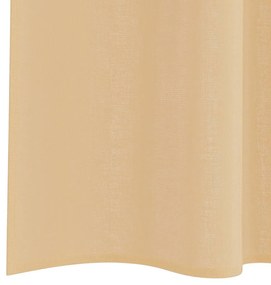 vidaXL Κουρτίνες Voile με βρόχους 2 τεμάχια Άμμος 140x140 cm