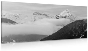 Εικόνα χειμερινού τοπίου σε ασπρόμαυρο - 100x50