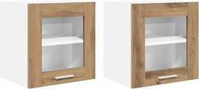 vidaXL Κρεμαστό ντουλάπι Riga 2 pcs Artisan Oak 40 x 31 x 40 εκ.