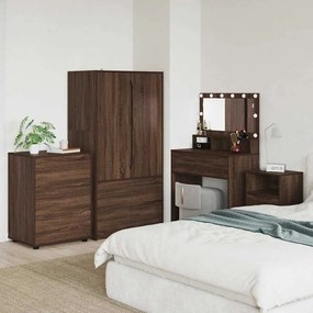 vidaXL Ντουλάπι αποθήκευσης Καφέ δρυς 60 x 48 x 81 εκ