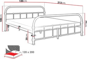 Κρεβάτι Derozi-120 x 200