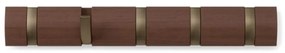Umbra flip Ξύλινη κρεμάστρα τοίχου 5 θέσεων 51.Χ6.5εκ 318850-1227