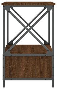 vidaXL Κομοδίνο Καφέ Δρυς 50 x 41 x 65 εκ. από Επεξεργασμένο Ξύλο