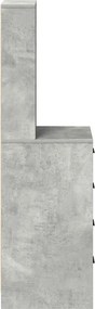 vidaXL Highboard Γκρι σκυροδέματος 40 x 41 x 135 εκ.