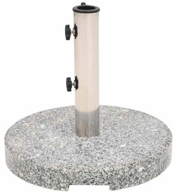 vidaXL Βάση Ομπρέλας Στρογγυλή 20 κ. από Γρανίτη