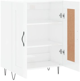 vidaXL Ντουλάπι Γυαλιστερό Λευκό 69,5x34x90 εκ. Επεξεργασμένο Ξύλο