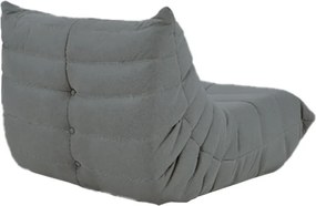 Πολυθρόνα Nextdeco Togo Alcantara σκούρο γκρι Y70x85x103εκ
